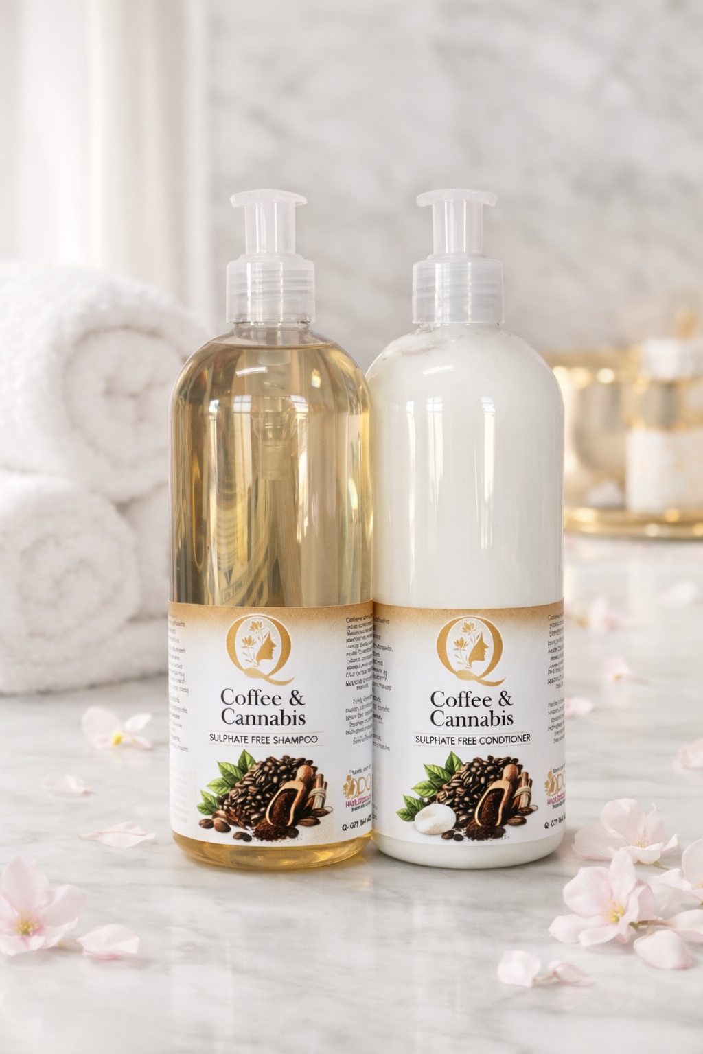 Coffee & Cannabis 500ml Set – QDC Hassle Free Hair
