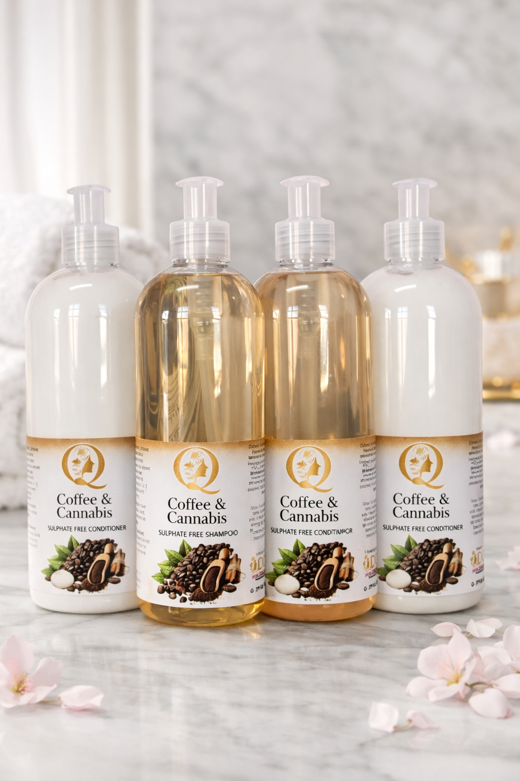 Coffee & Cannabis 1000ml Set – QDC Hassle Free Hair