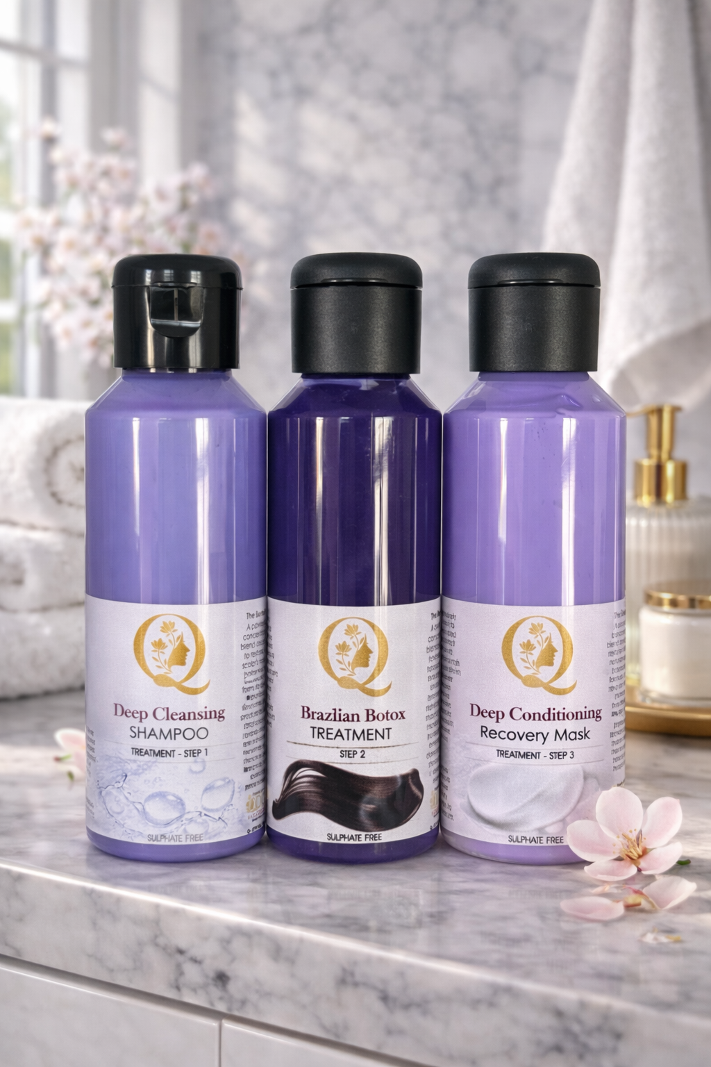Brazilian Botox 100ml 3 step Combo – QDC Hassle Free Hair