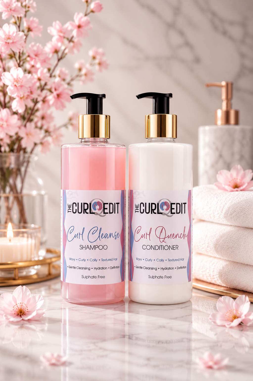 The Curl Edit Shampoo & Conditioner 500ml set