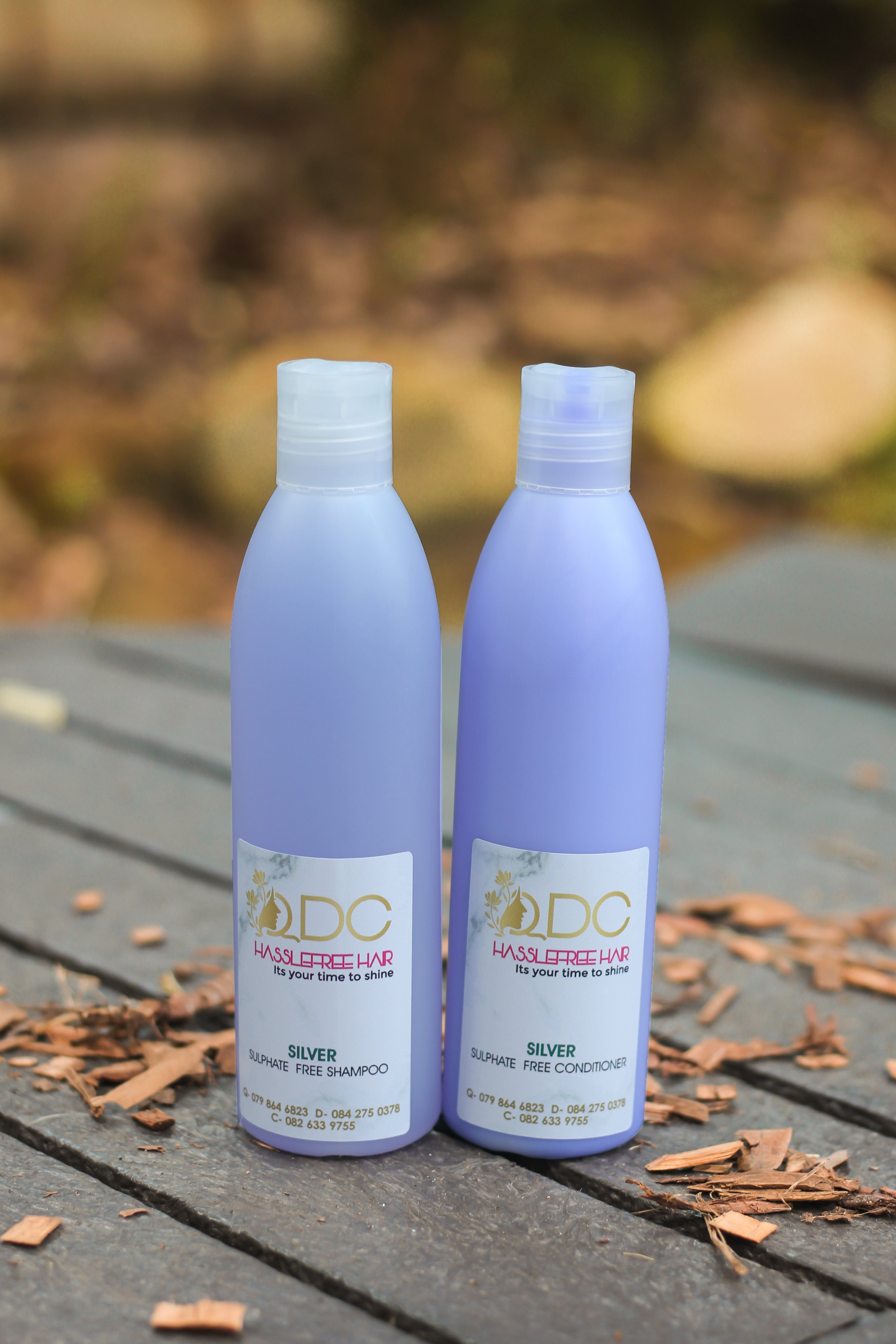 Silver Shampoo & Conditioner 250ml set – QDC Hassle Free Hair