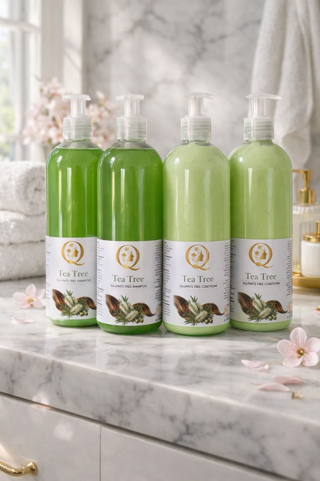 Tea Tree 1000ml Set – QDC Hassle Free Hair