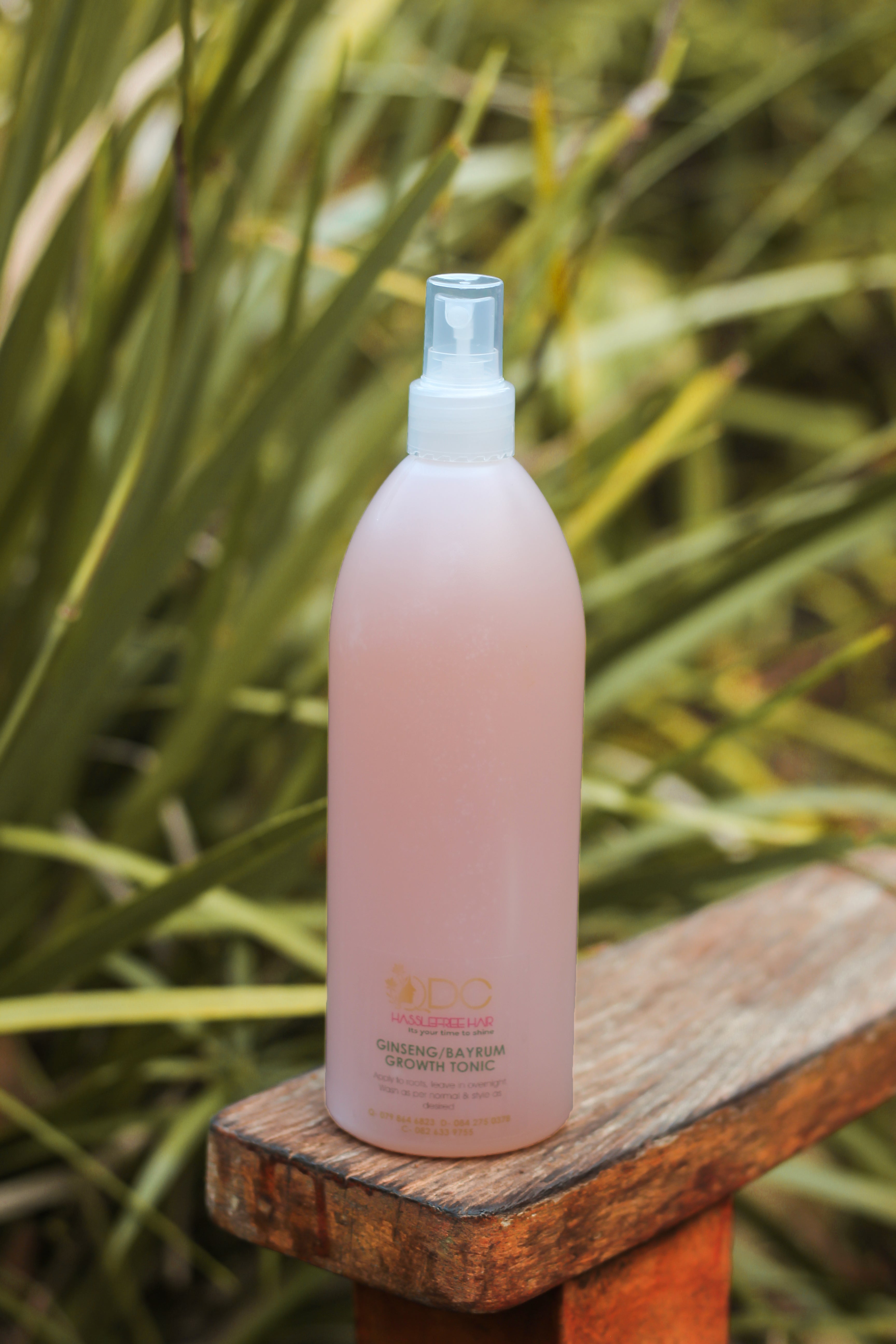 Ginseng & Bayrum Growth Tonic Spray 500ml QDC Hassle Free Hair