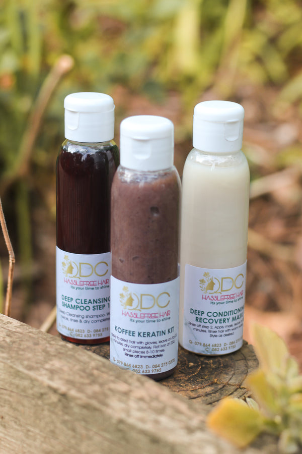 Koffee Keratin treatment kit 100ml QDC Hassle Free Hair