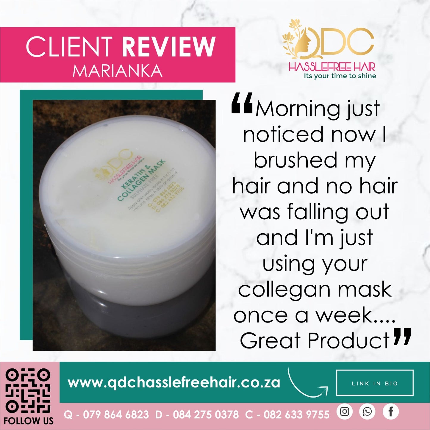 Keratin & Collagen Mask Review 1